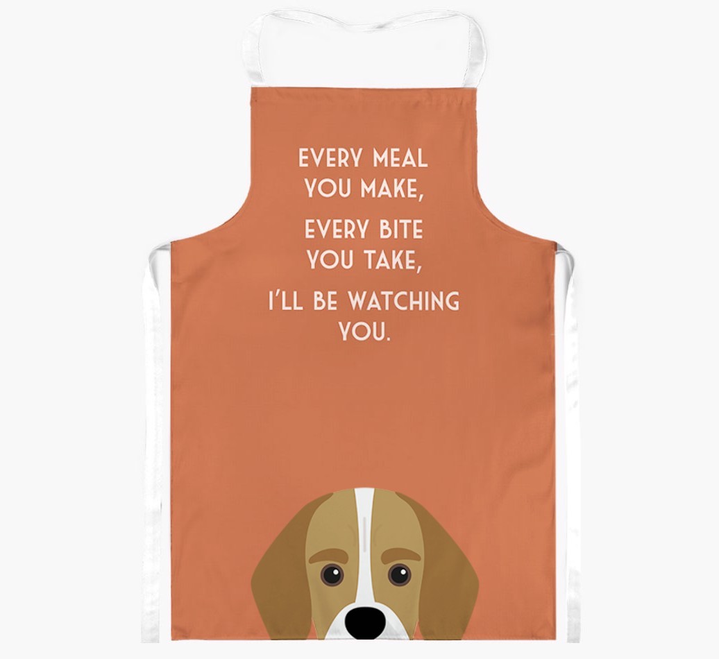 I'll Be Watching You: Personalised {breedFullName} Apron