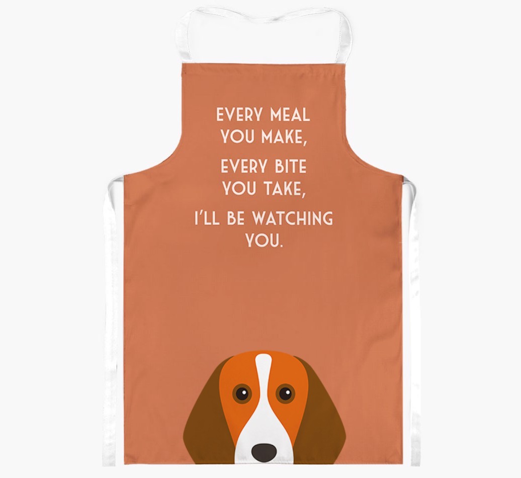 I'll Be Watching You: Personalised {breedFullName} Apron