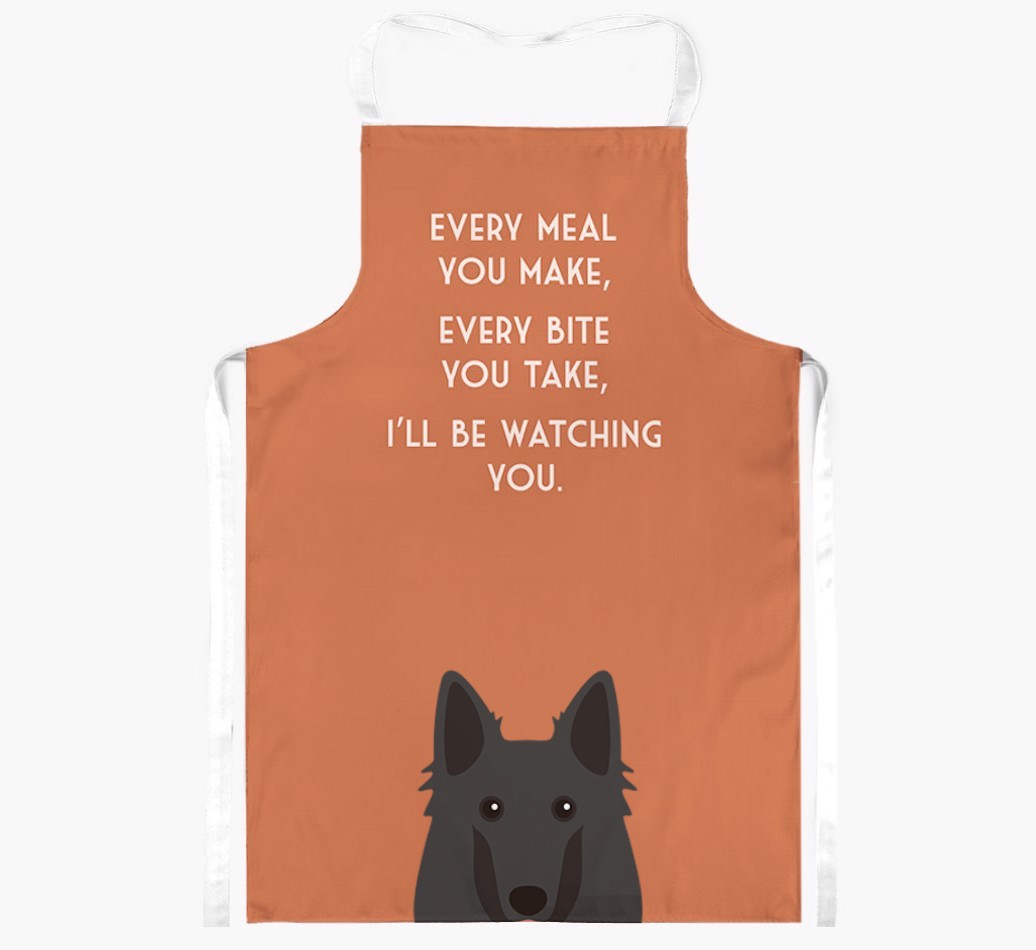 I'll Be Watching You: Personalised {breedFullName} Apron