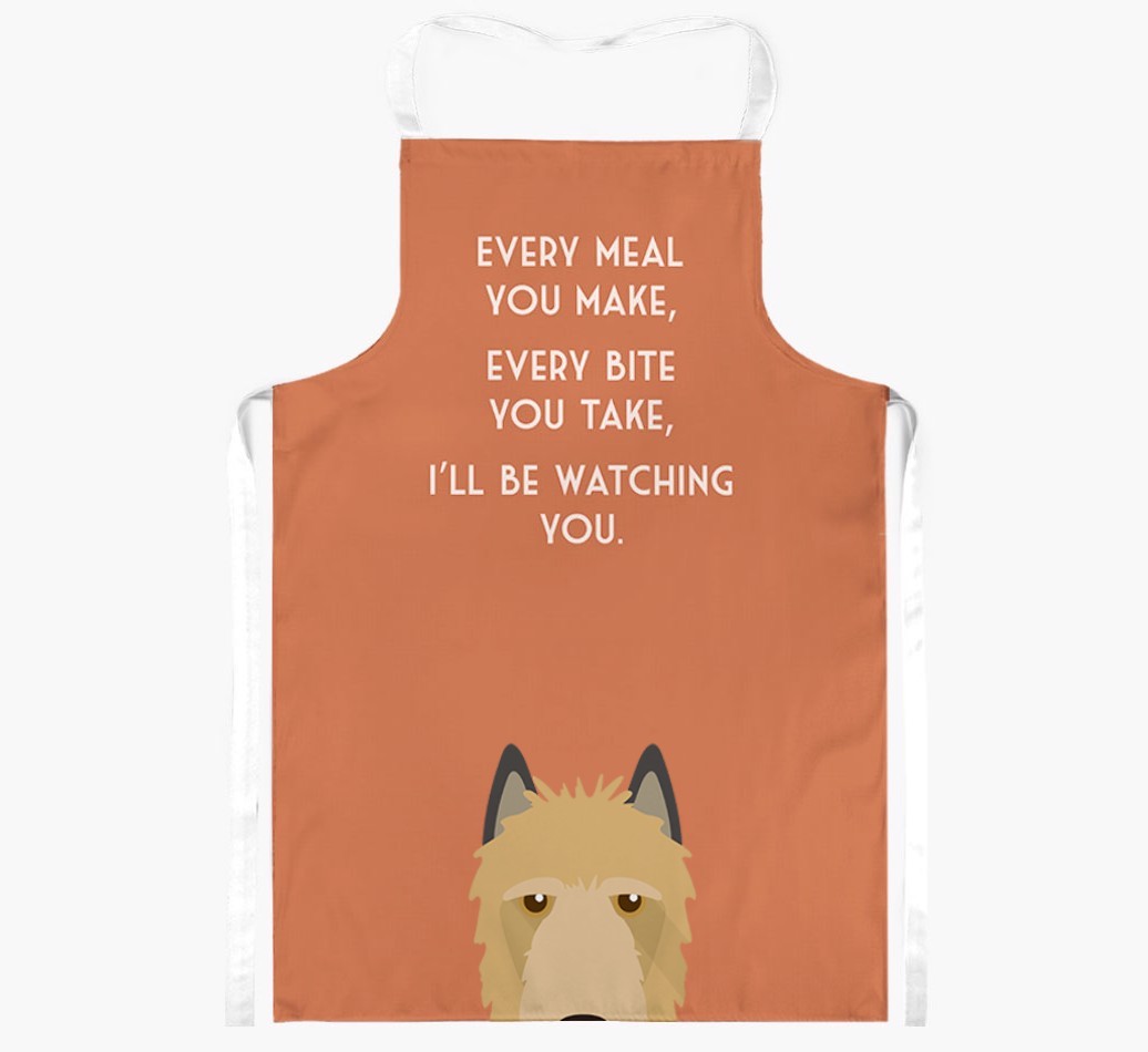I'll Be Watching You: Personalised {breedFullName} Apron