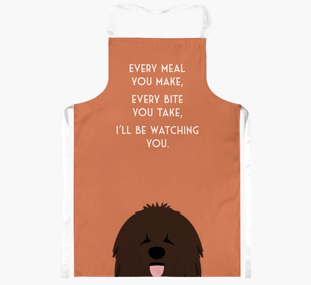 I'll Be Watching You: Personalised {breedFullName} Apron