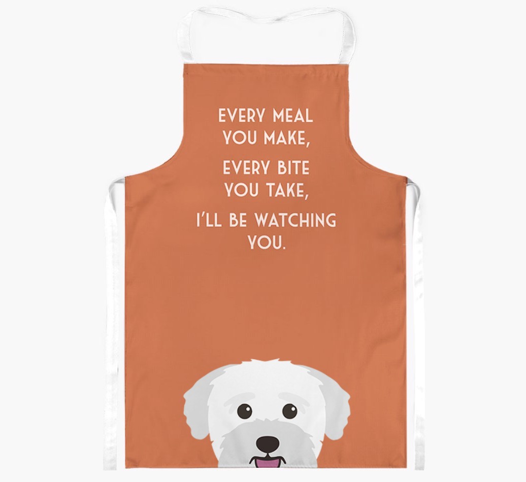 I'll Be Watching You: Personalised {breedFullName} Apron