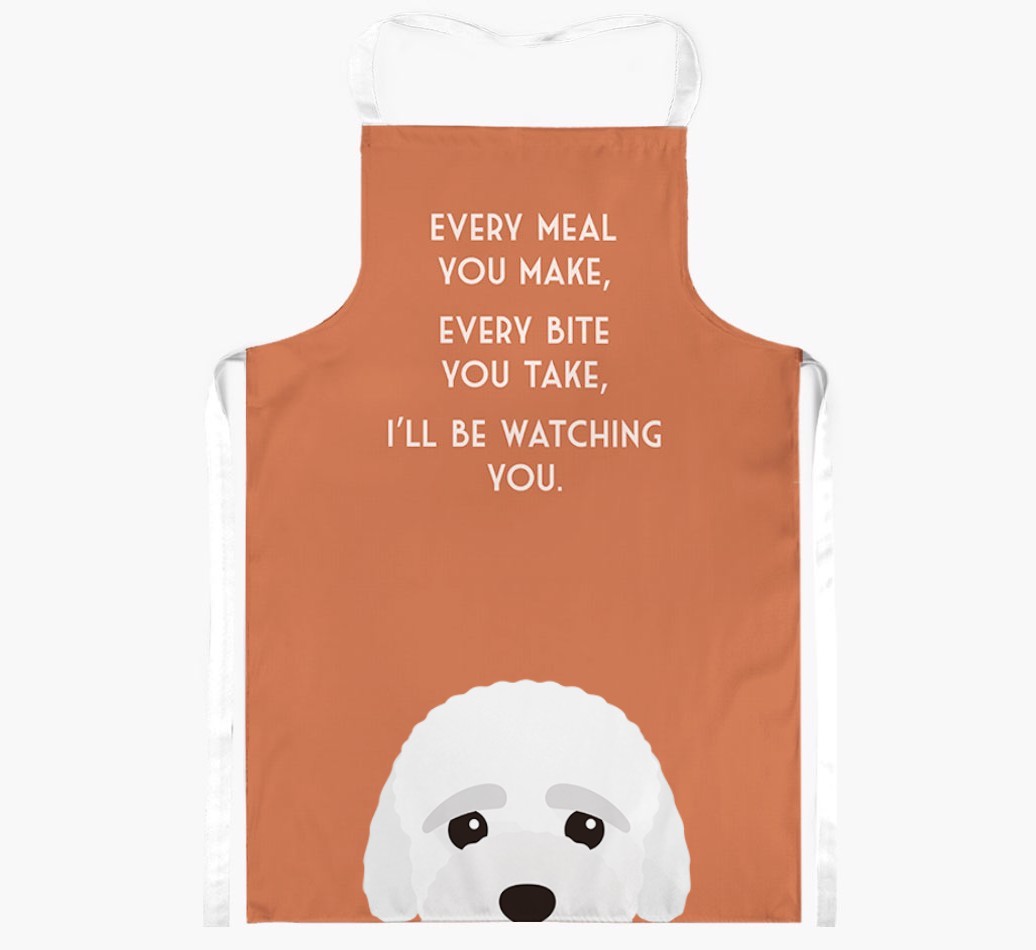 I'll Be Watching You: Personalised {breedFullName} Apron