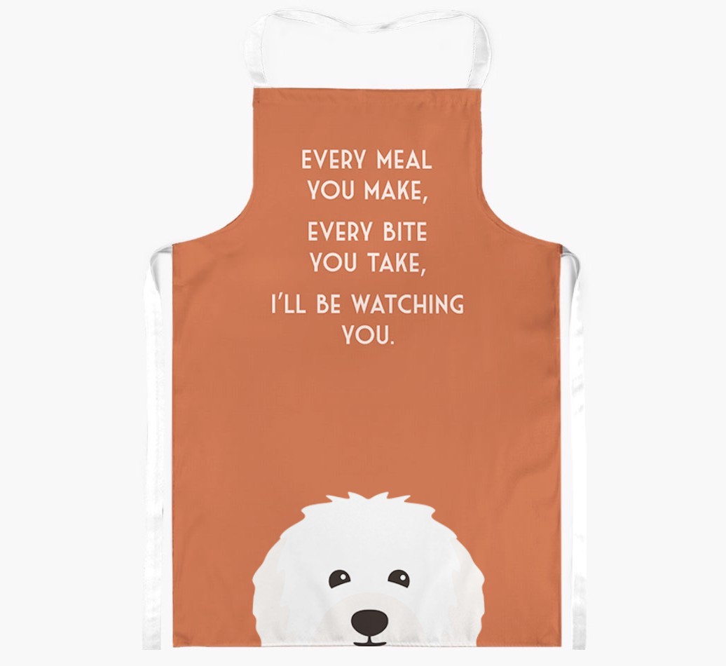 I'll Be Watching You: Personalised {breedFullName} Apron