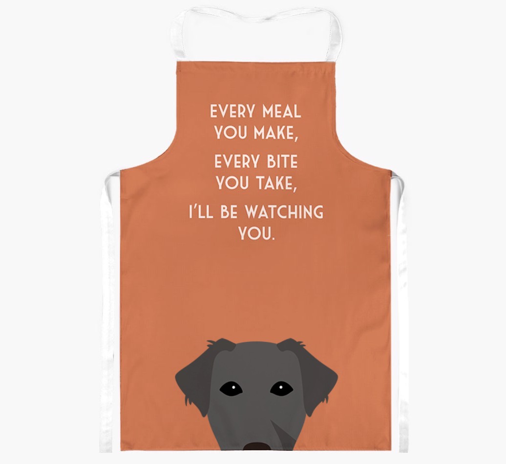 I'll Be Watching You: Personalised {breedFullName} Apron