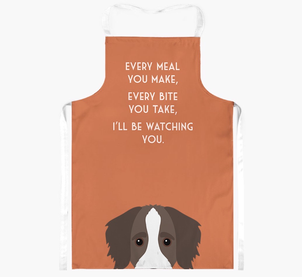 I'll Be Watching You: Personalised {breedFullName} Apron