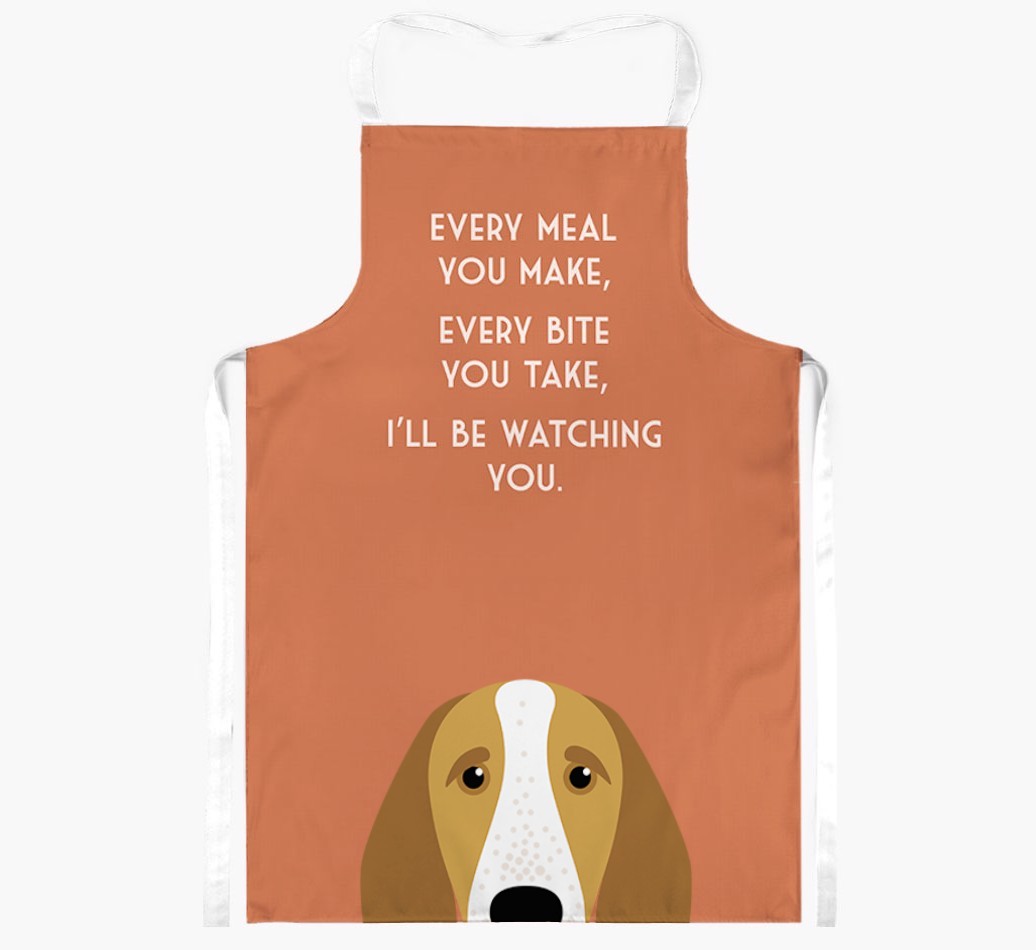 I'll Be Watching You: Personalised {breedFullName} Apron