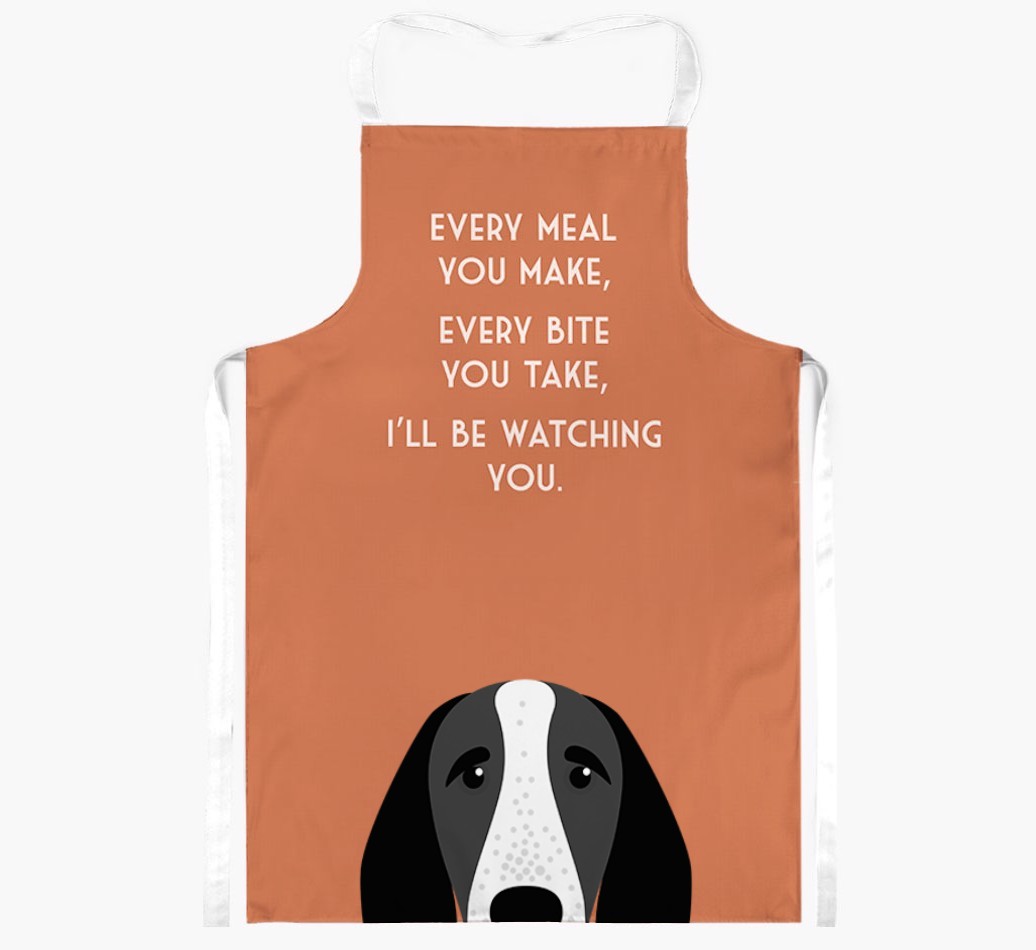 I'll Be Watching You: Personalised {breedFullName} Apron