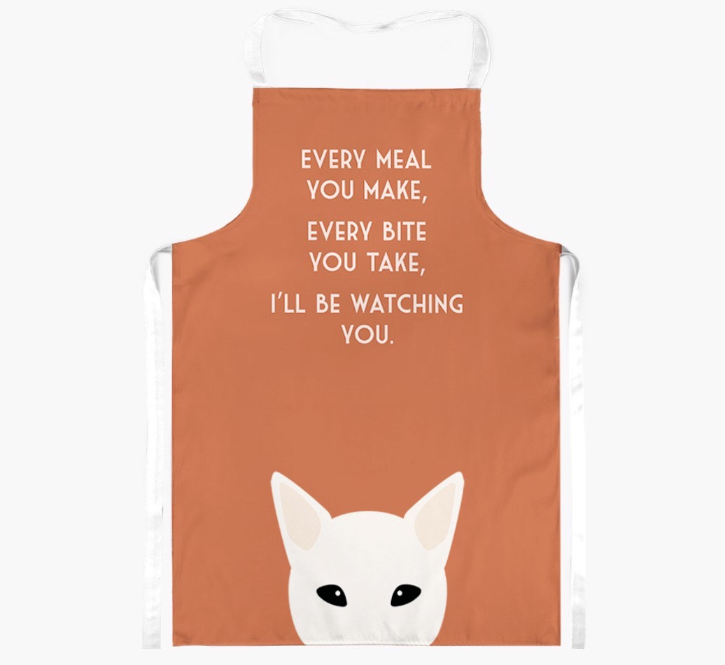 I'll Be Watching You: Personalised {breedFullName} Apron