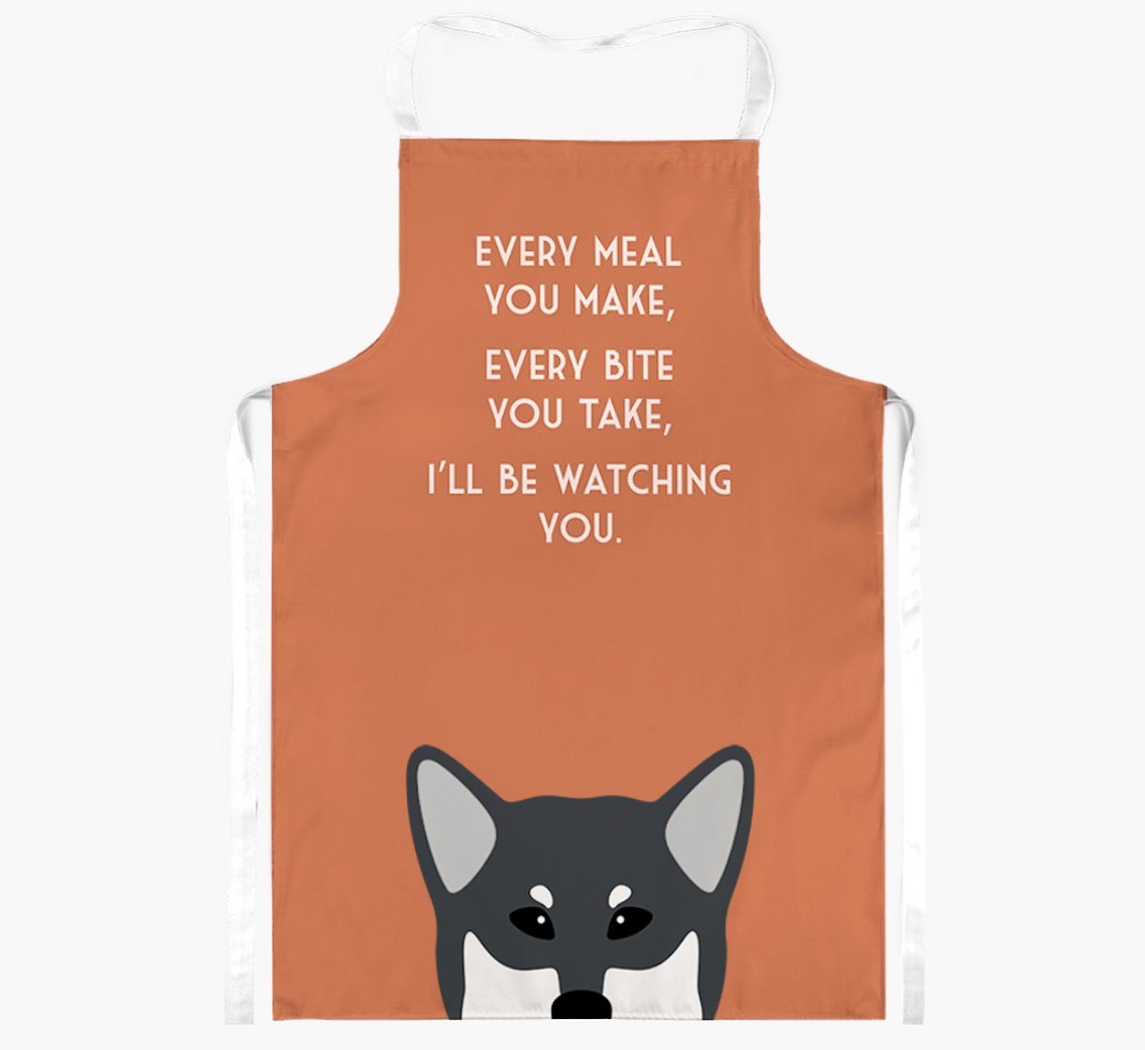 I'll Be Watching You: Personalised {breedFullName} Apron