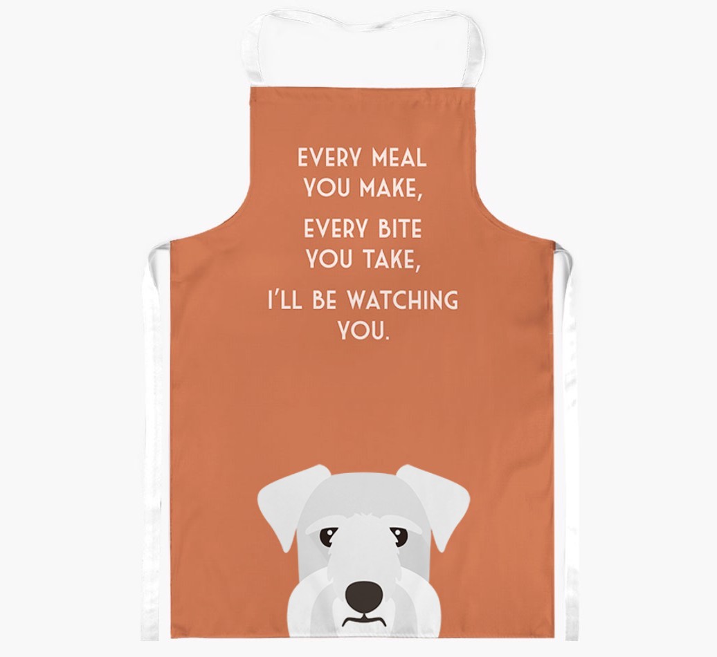 I'll Be Watching You: Personalised {breedFullName} Apron