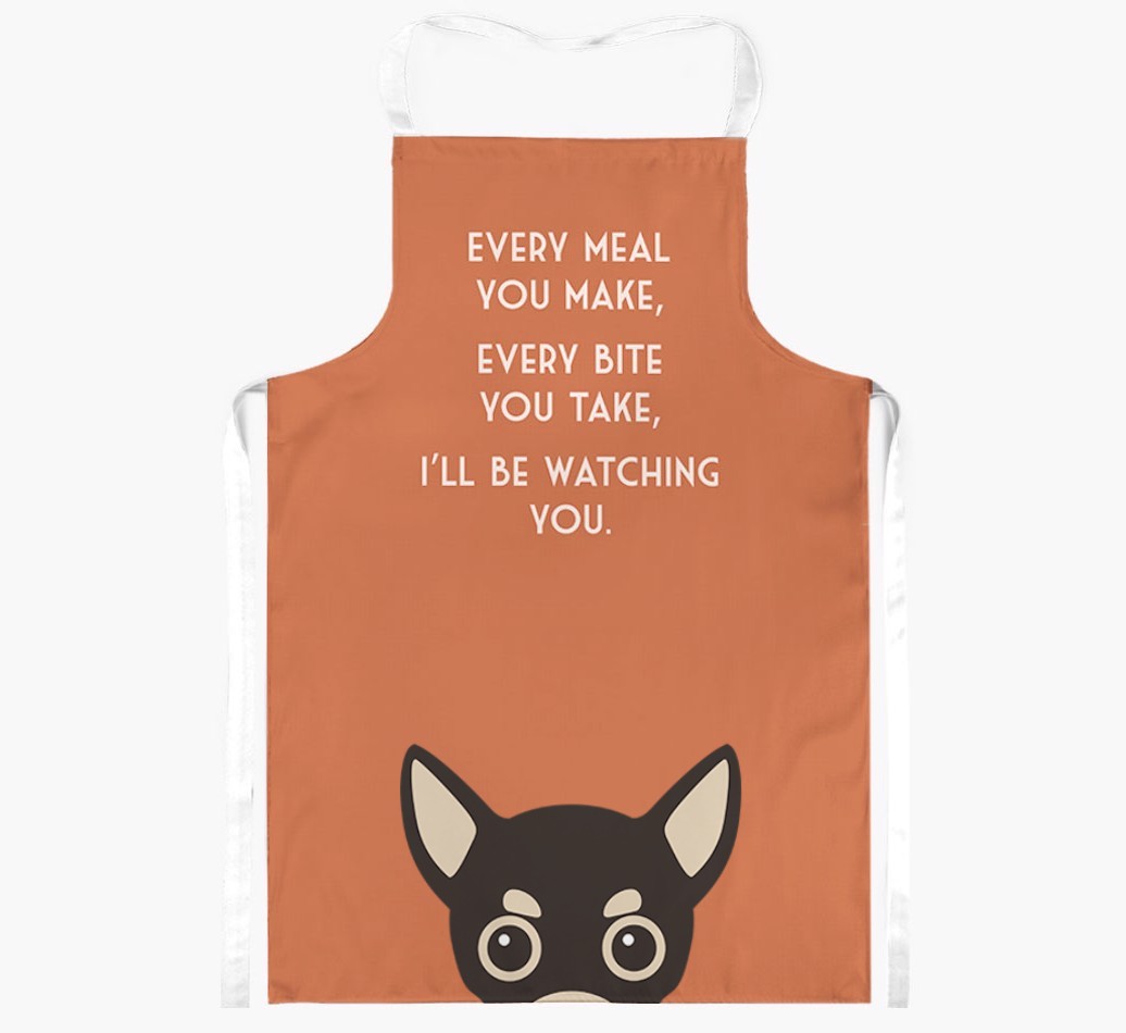 I'll Be Watching You: Personalised {breedFullName} Apron