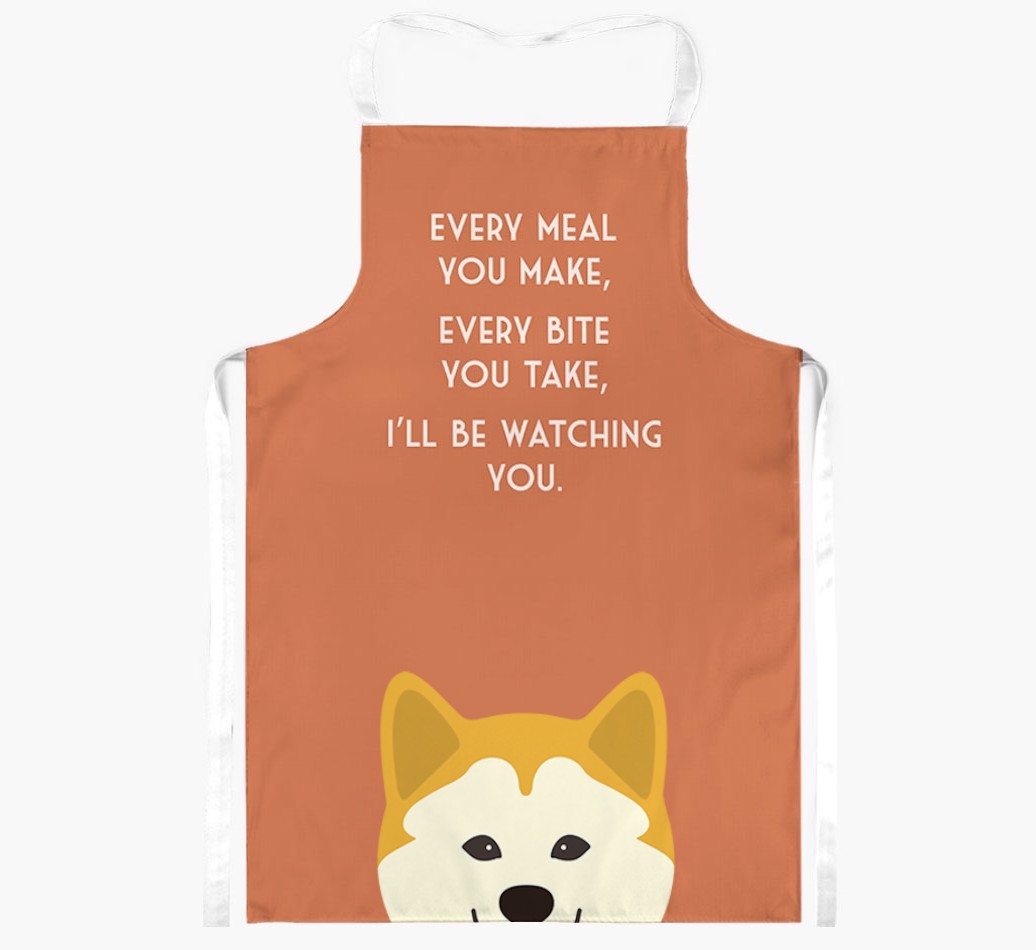 I'll Be Watching You: Personalised {breedFullName} Apron
