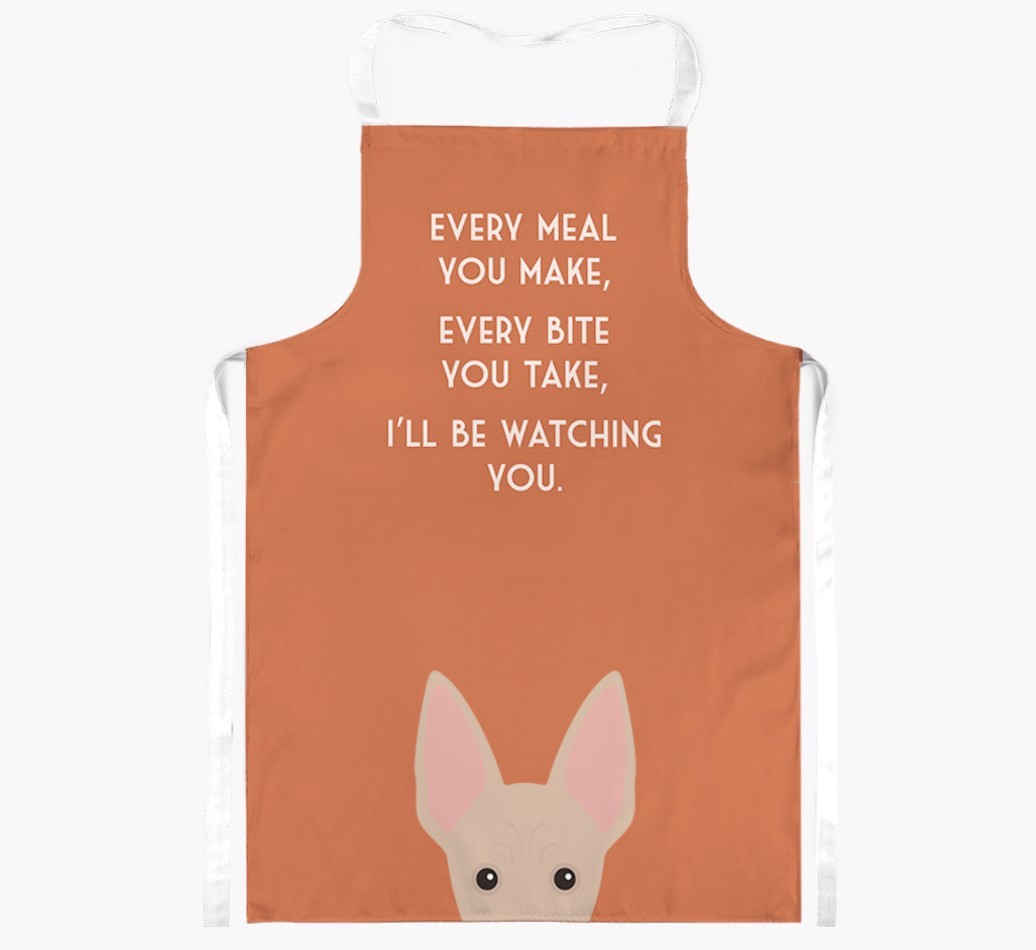 I'll Be Watching You: Personalised {breedFullName} Apron