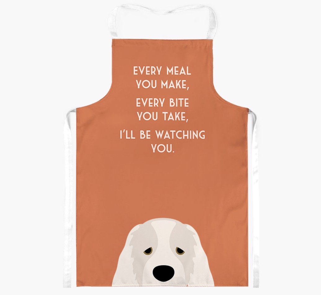 I'll Be Watching You: Personalised {breedFullName} Apron