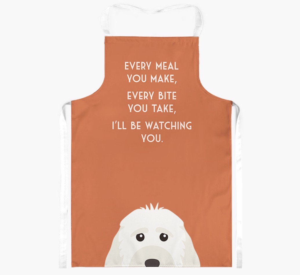 I'll Be Watching You: Personalised {breedFullName} Apron