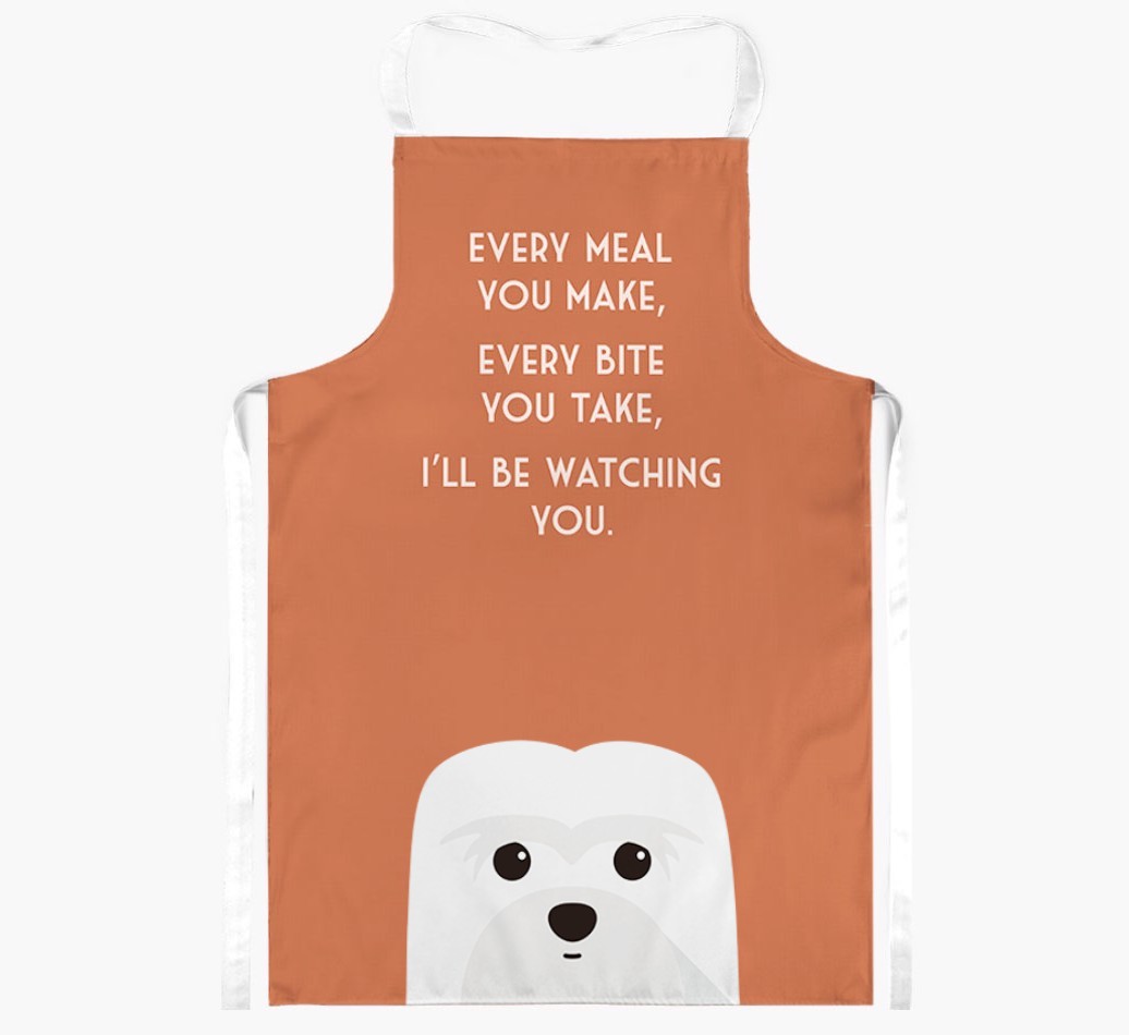 I'll Be Watching You: Personalised {breedFullName} Apron
