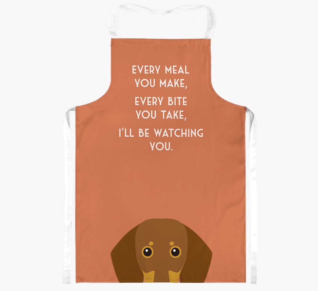 I'll Be Watching You: Personalised {breedFullName} Apron