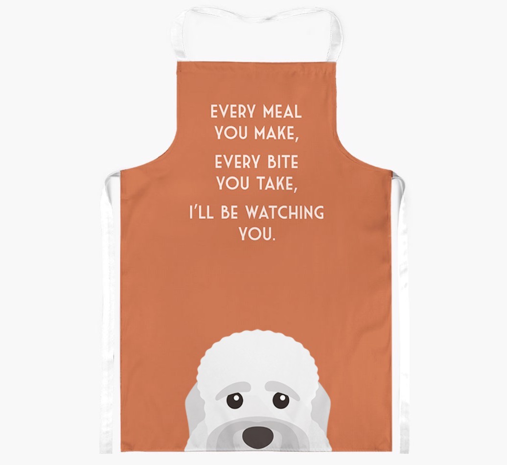 I'll Be Watching You: Personalised {breedFullName} Apron