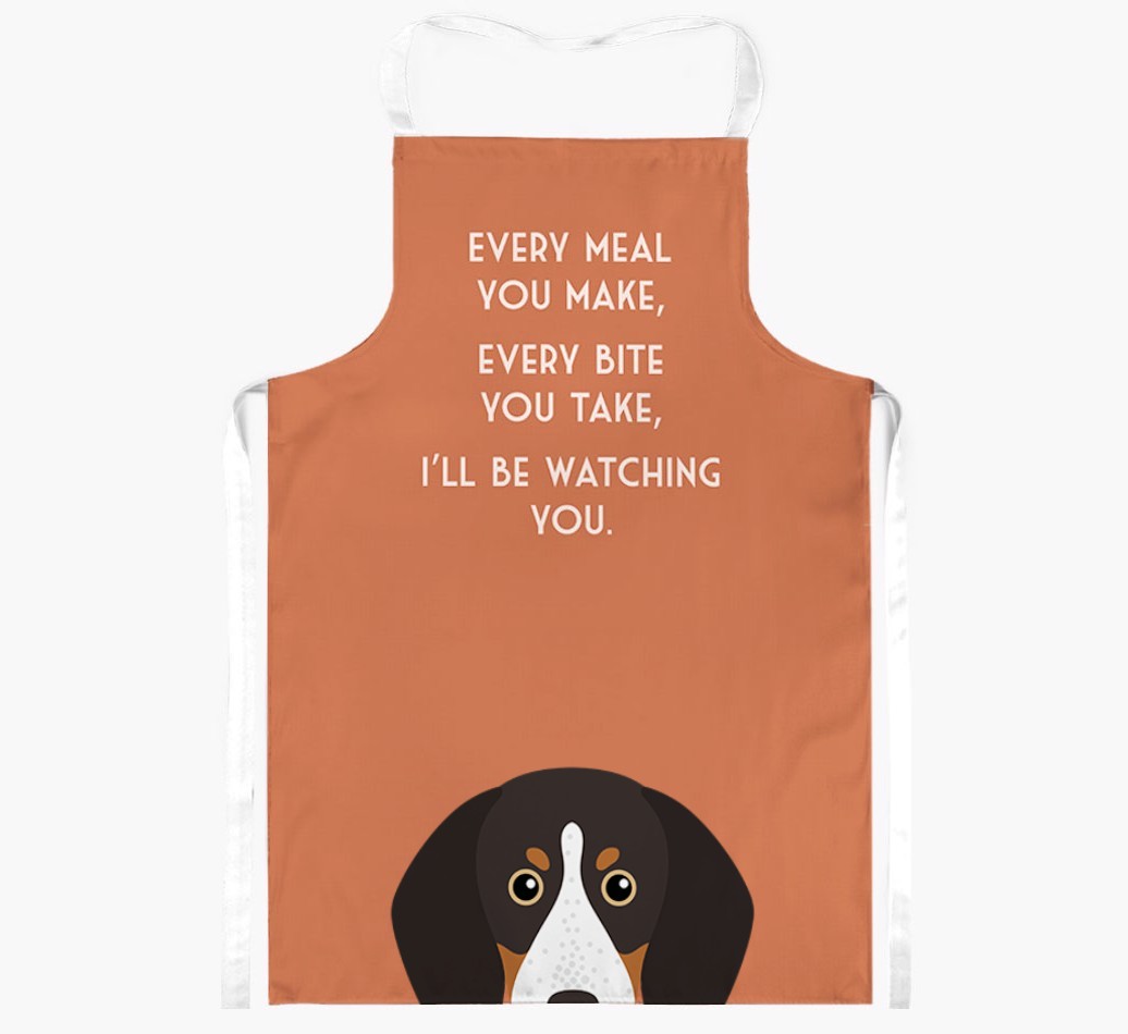 I'll Be Watching You: Personalised {breedFullName} Apron