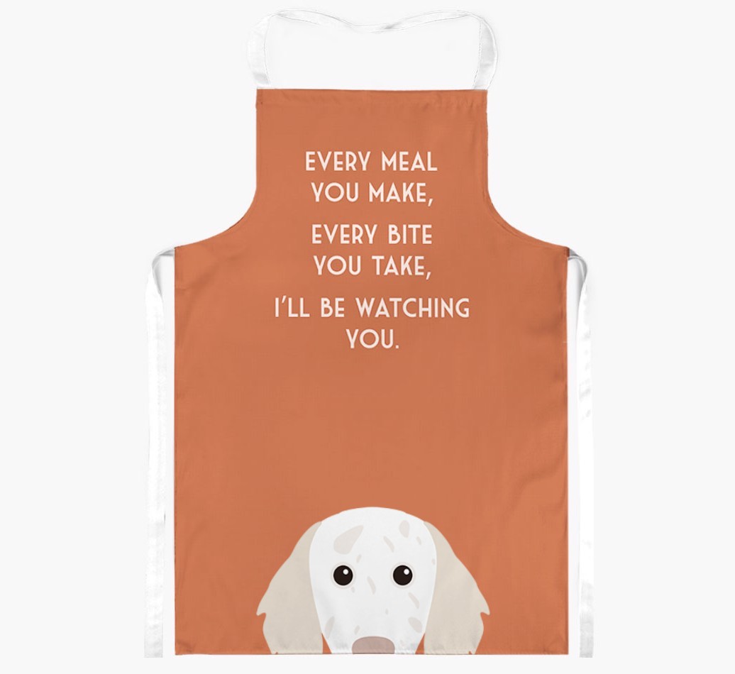 I'll Be Watching You: Personalised {breedFullName} Apron