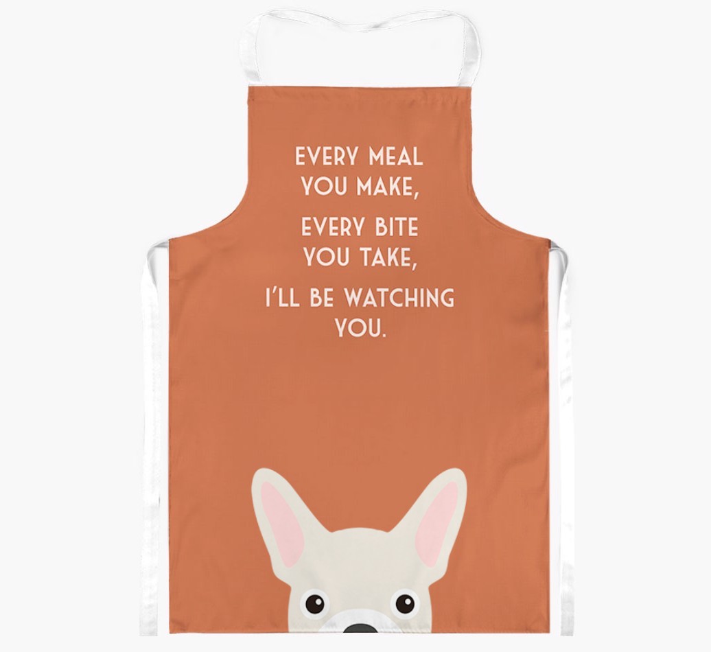 I'll Be Watching You: Personalized {breedFullName} Apron