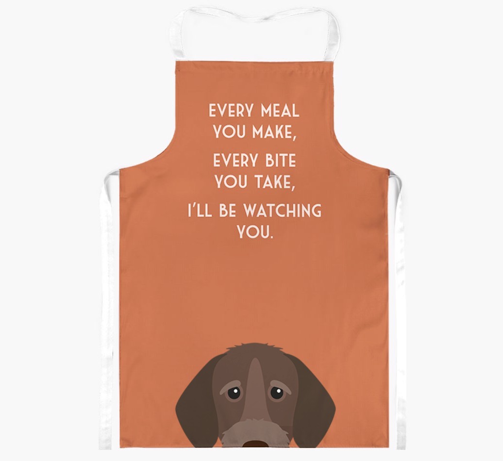 I'll Be Watching You: Personalised {breedFullName} Apron