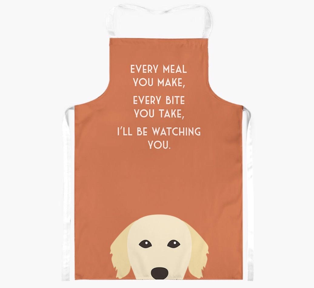 I'll Be Watching You: Personalised {breedFullName} Apron
