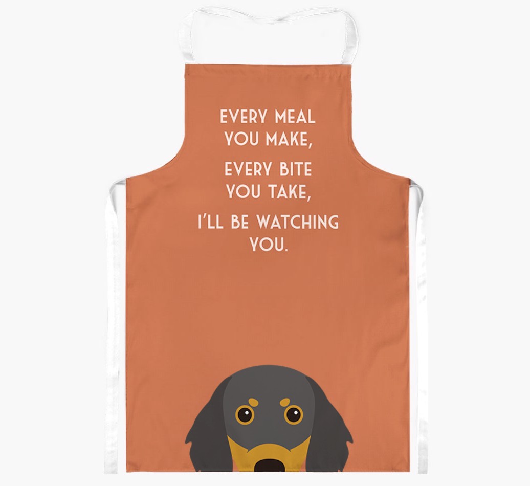 I'll Be Watching You: Personalised {breedFullName} Apron