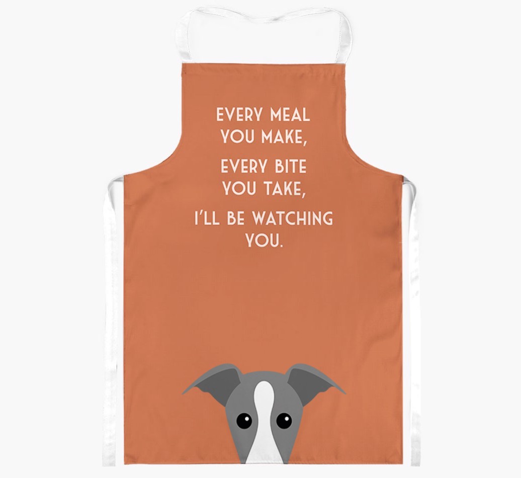 I'll Be Watching You: Personalised {breedFullName} Apron