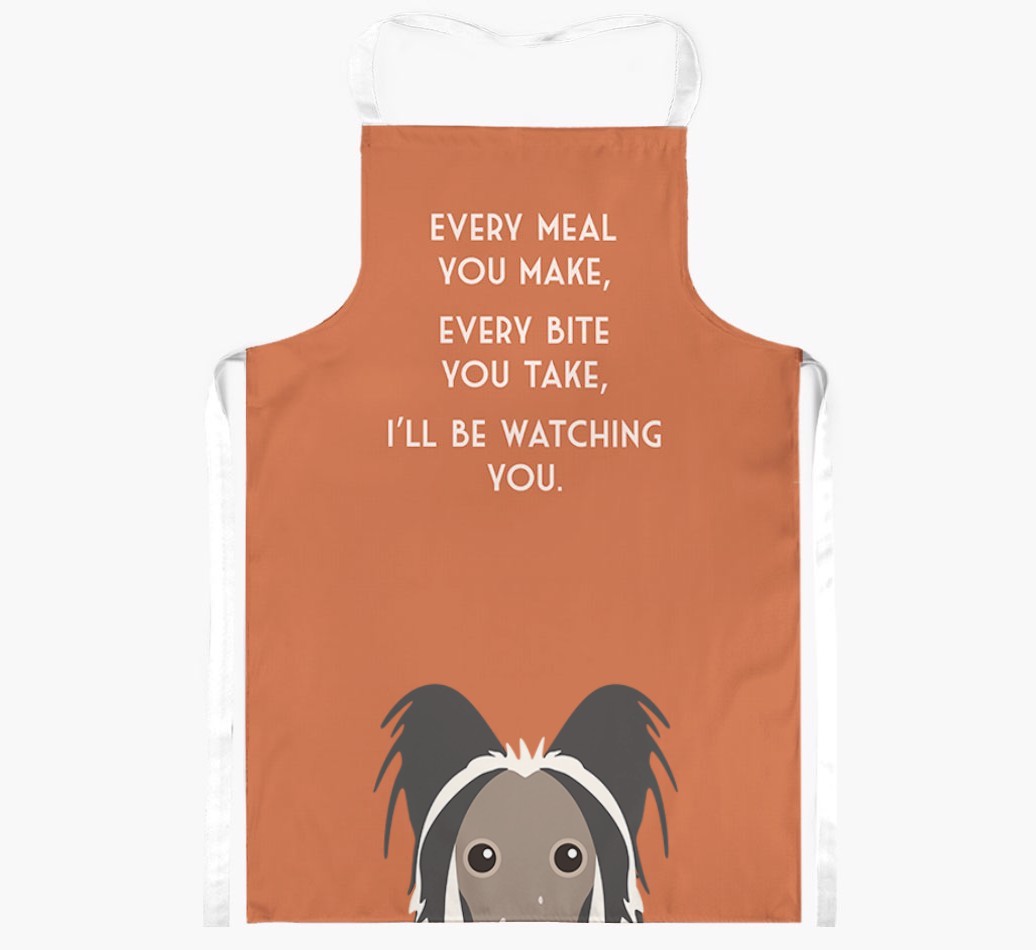 I'll Be Watching You: Personalised {breedFullName} Apron