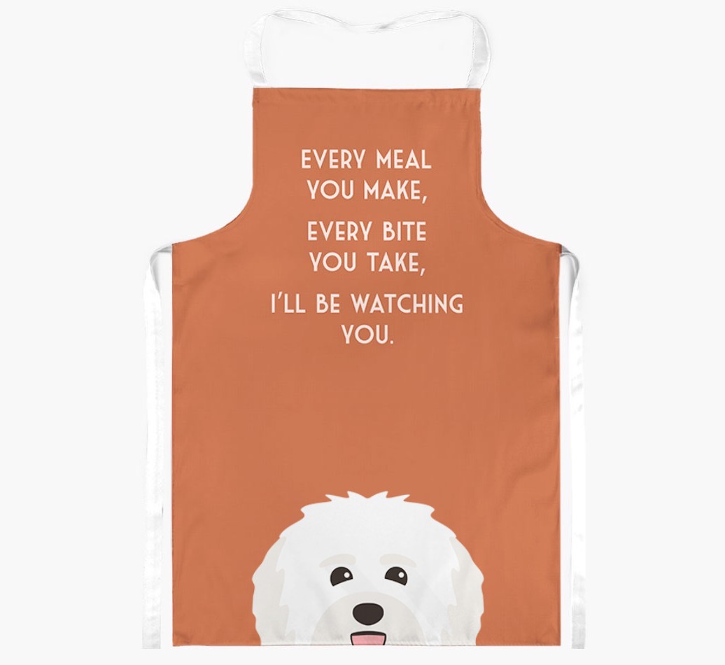 I'll Be Watching You: Personalised {breedFullName} Apron