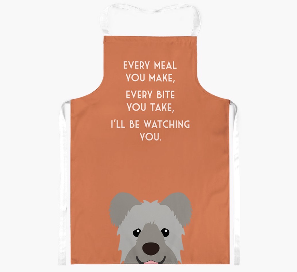 I'll Be Watching You: Personalised {breedFullName} Apron