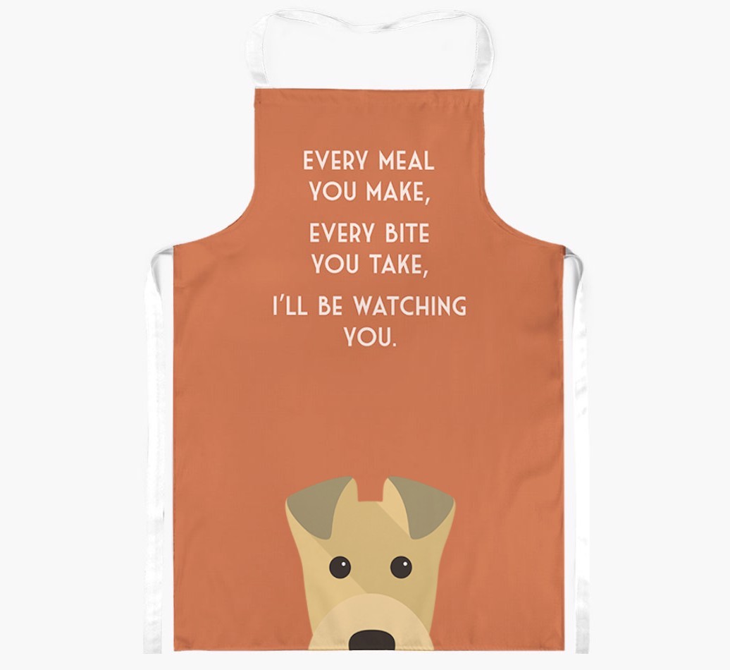 I'll Be Watching You: Personalised {breedFullName} Apron