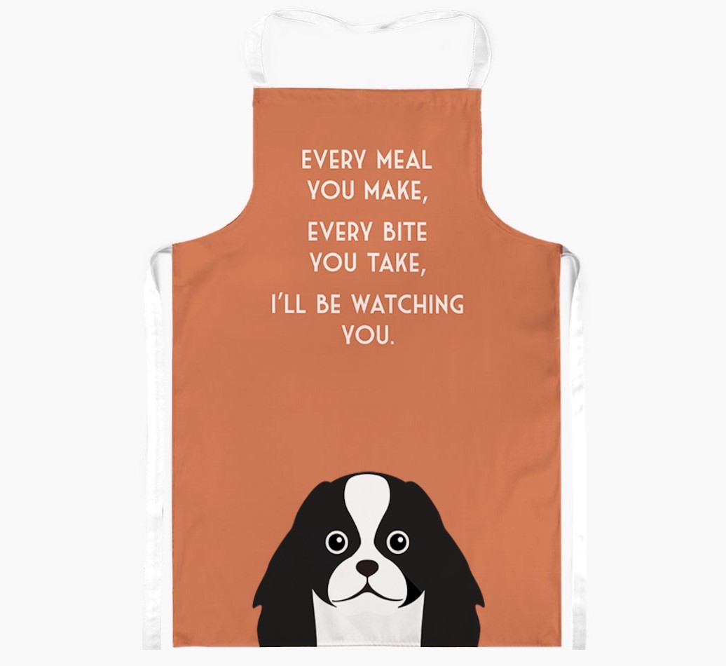 I'll Be Watching You: Personalised {breedFullName} Apron