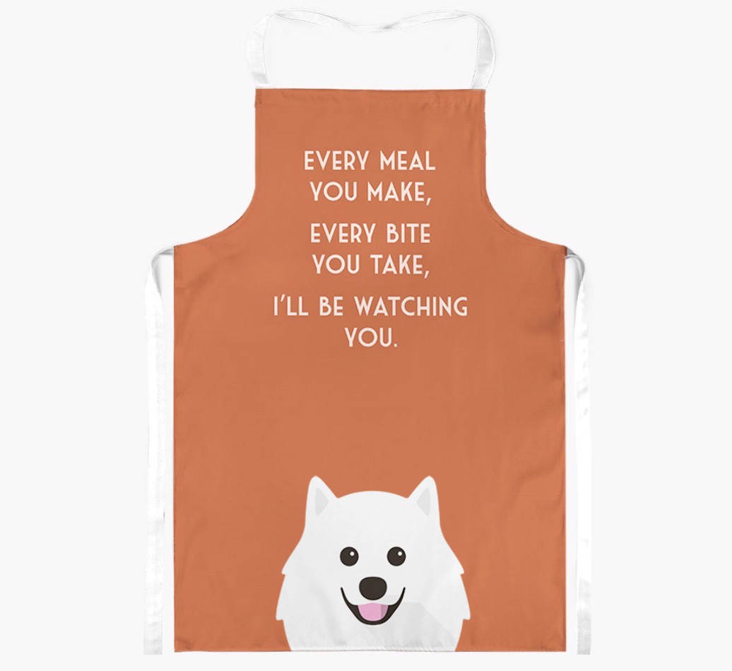 I'll Be Watching You: Personalised {breedFullName} Apron