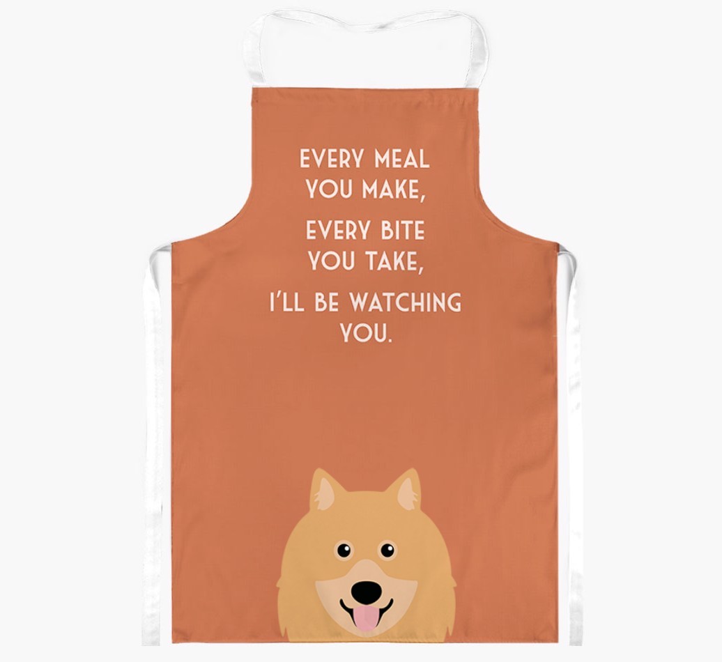 I'll Be Watching You: Personalised {breedFullName} Apron