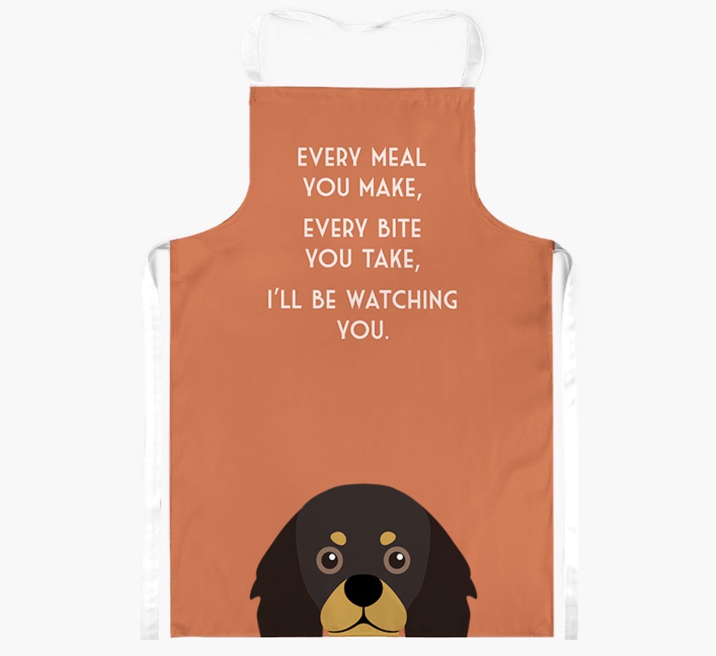 I'll Be Watching You: Personalised {breedFullName} Apron