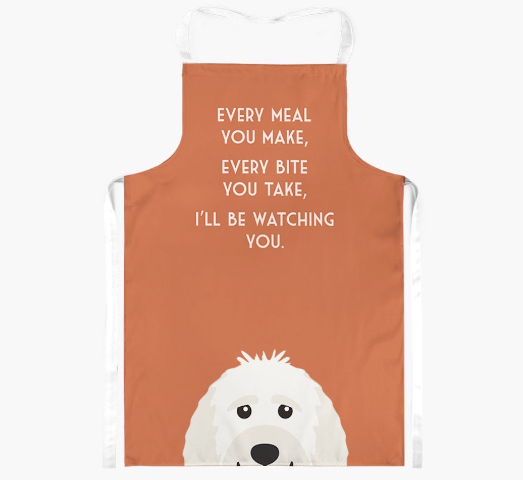I'll Be Watching You: Personalised {breedFullName} Apron