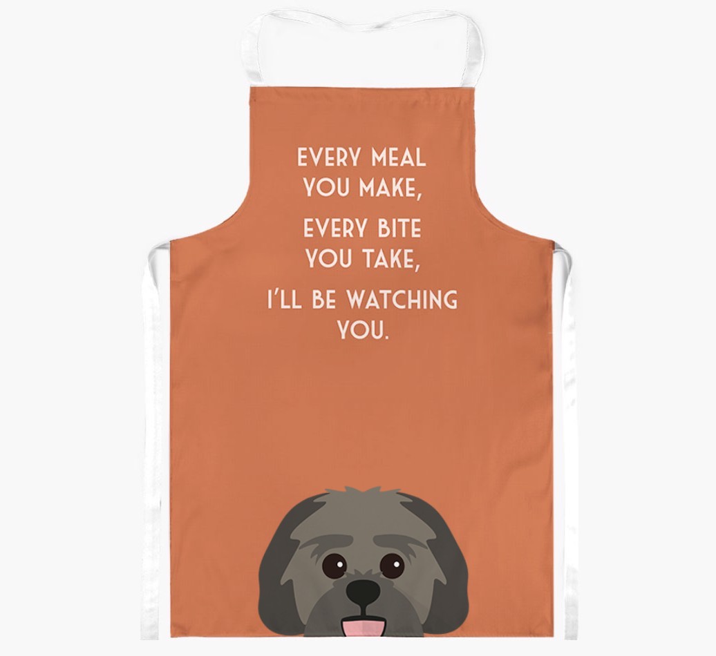 I'll Be Watching You: Personalised {breedFullName} Apron