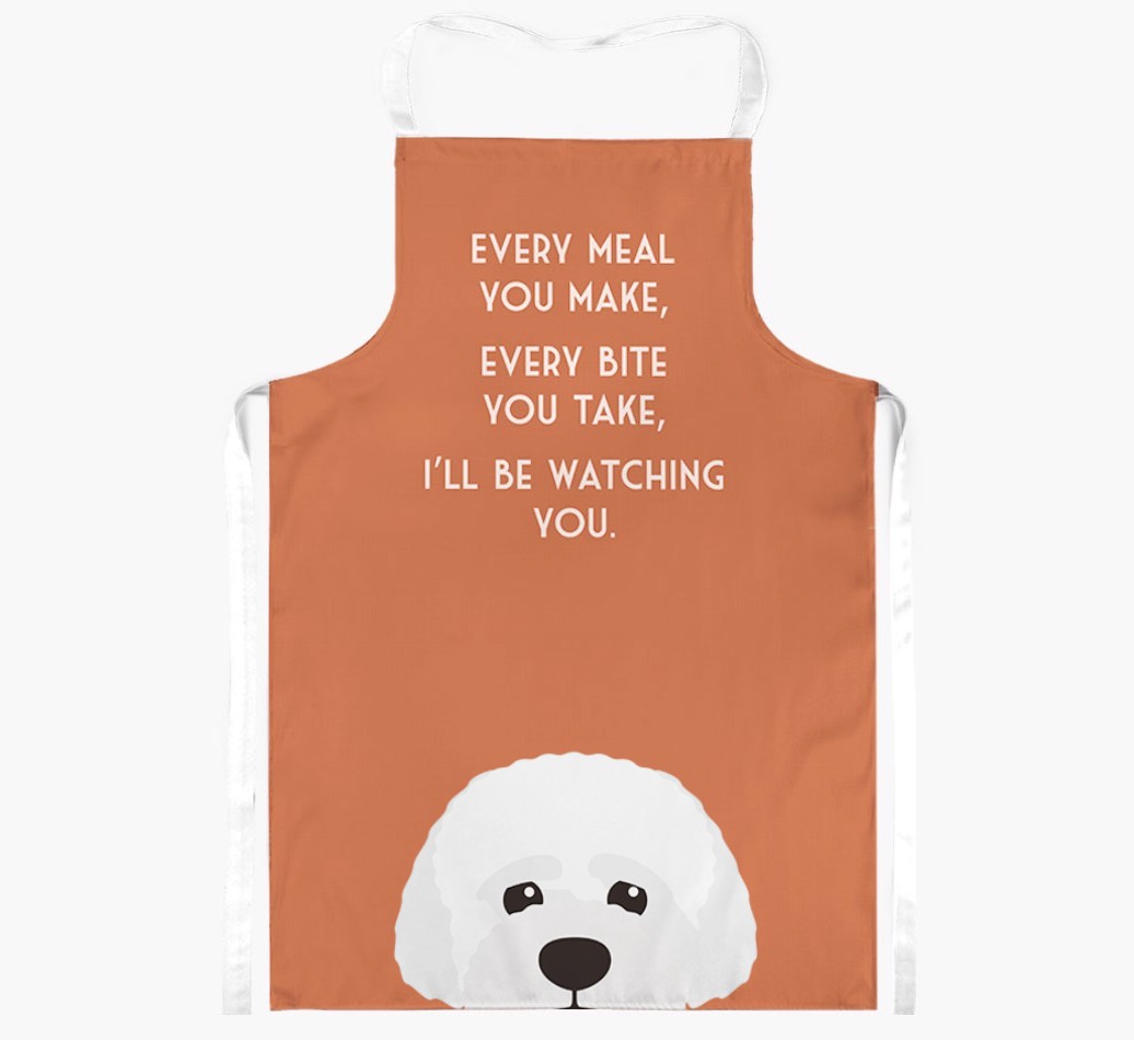 I'll Be Watching You: Personalised {breedFullName} Apron