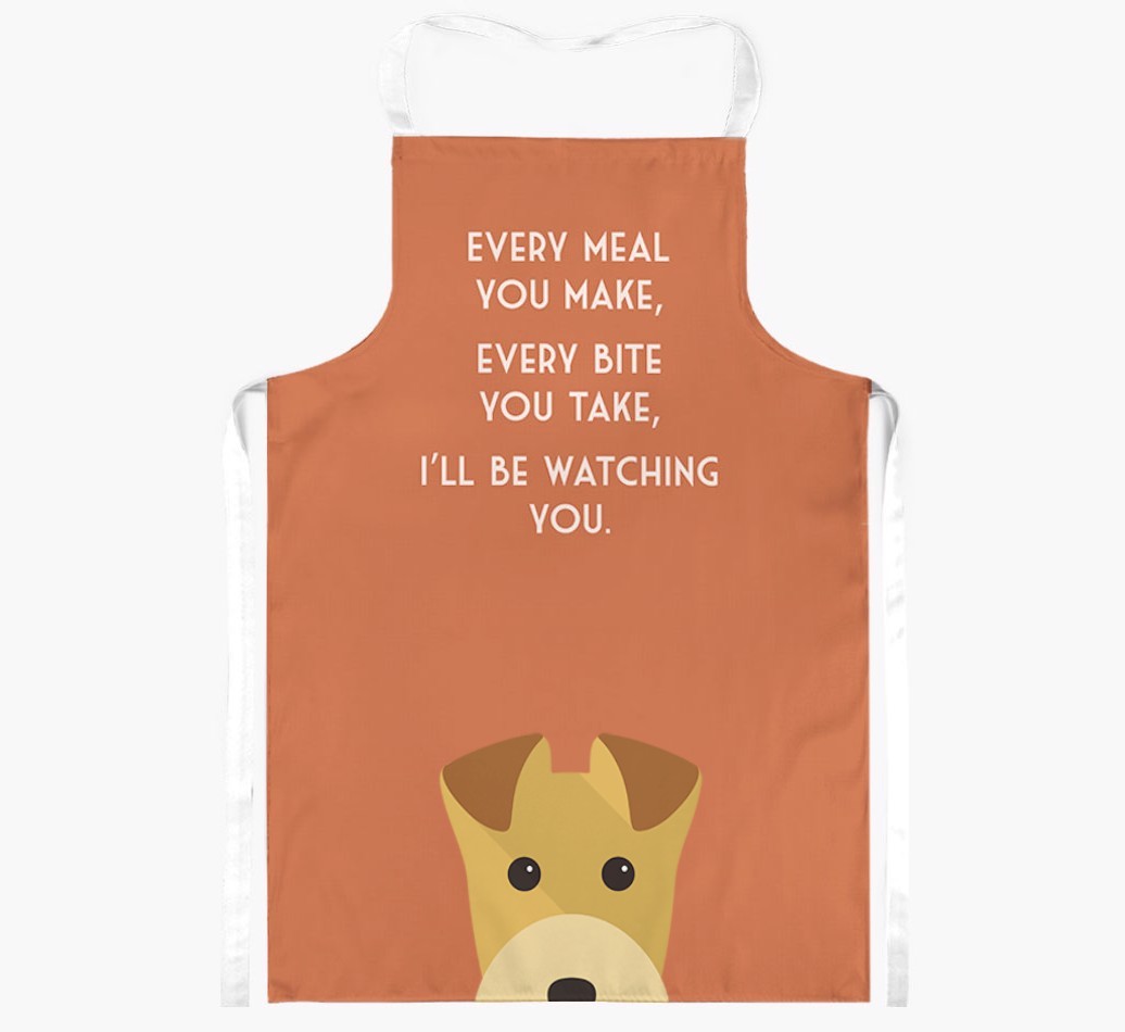 I'll Be Watching You: Personalised {breedFullName} Apron