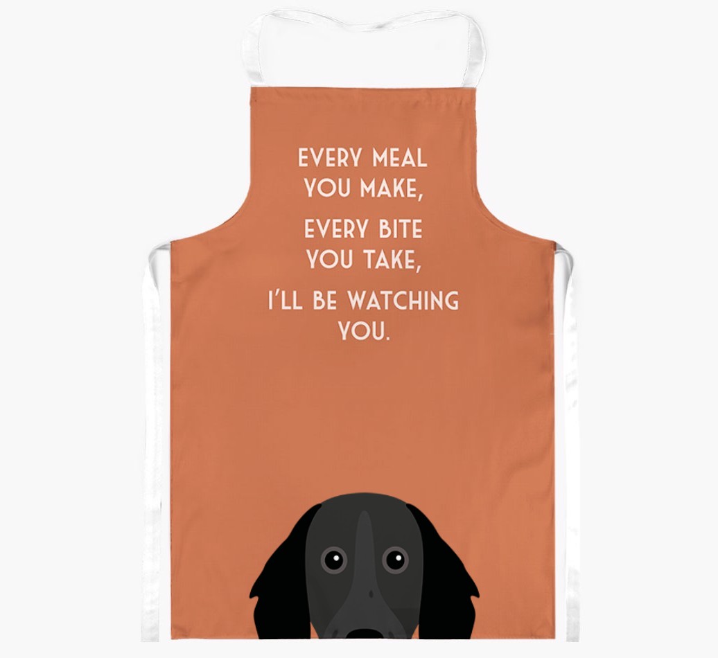 I'll Be Watching You: Personalised {breedFullName} Apron