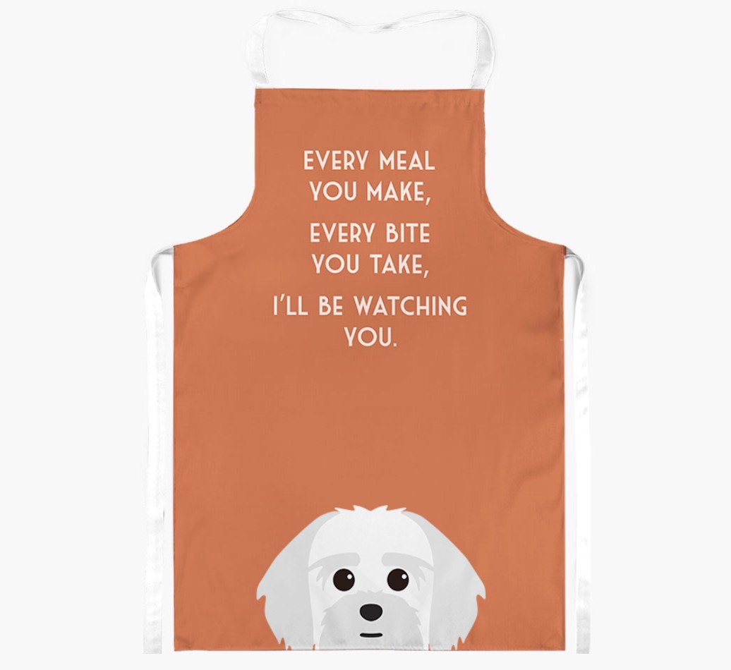 I'll Be Watching You: Personalised {breedFullName} Apron