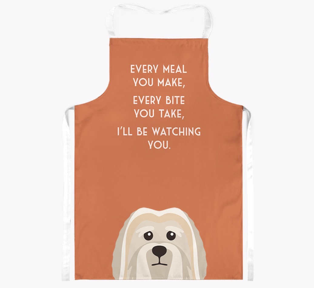 I'll Be Watching You: Personalized {breedFullName} Apron