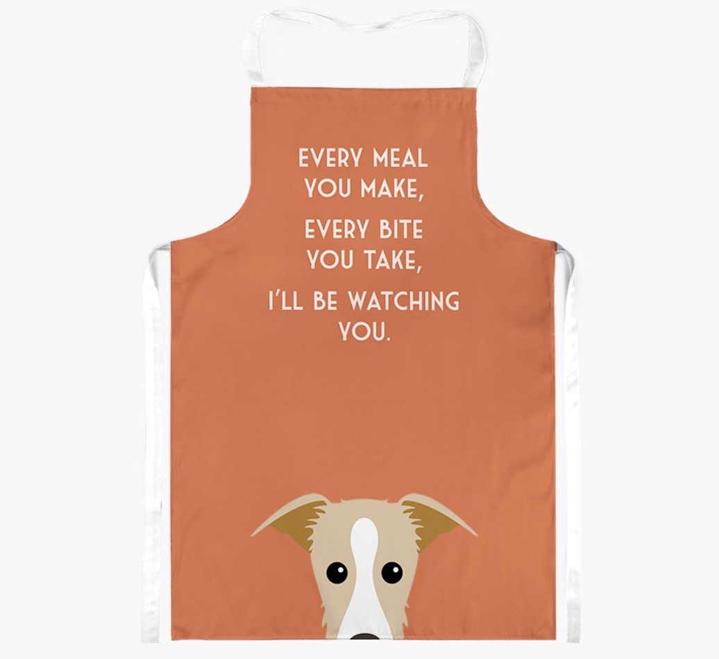 I'll Be Watching You: Personalised {breedFullName} Apron