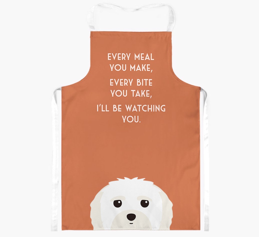 I'll Be Watching You: Personalised {breedFullName} Apron