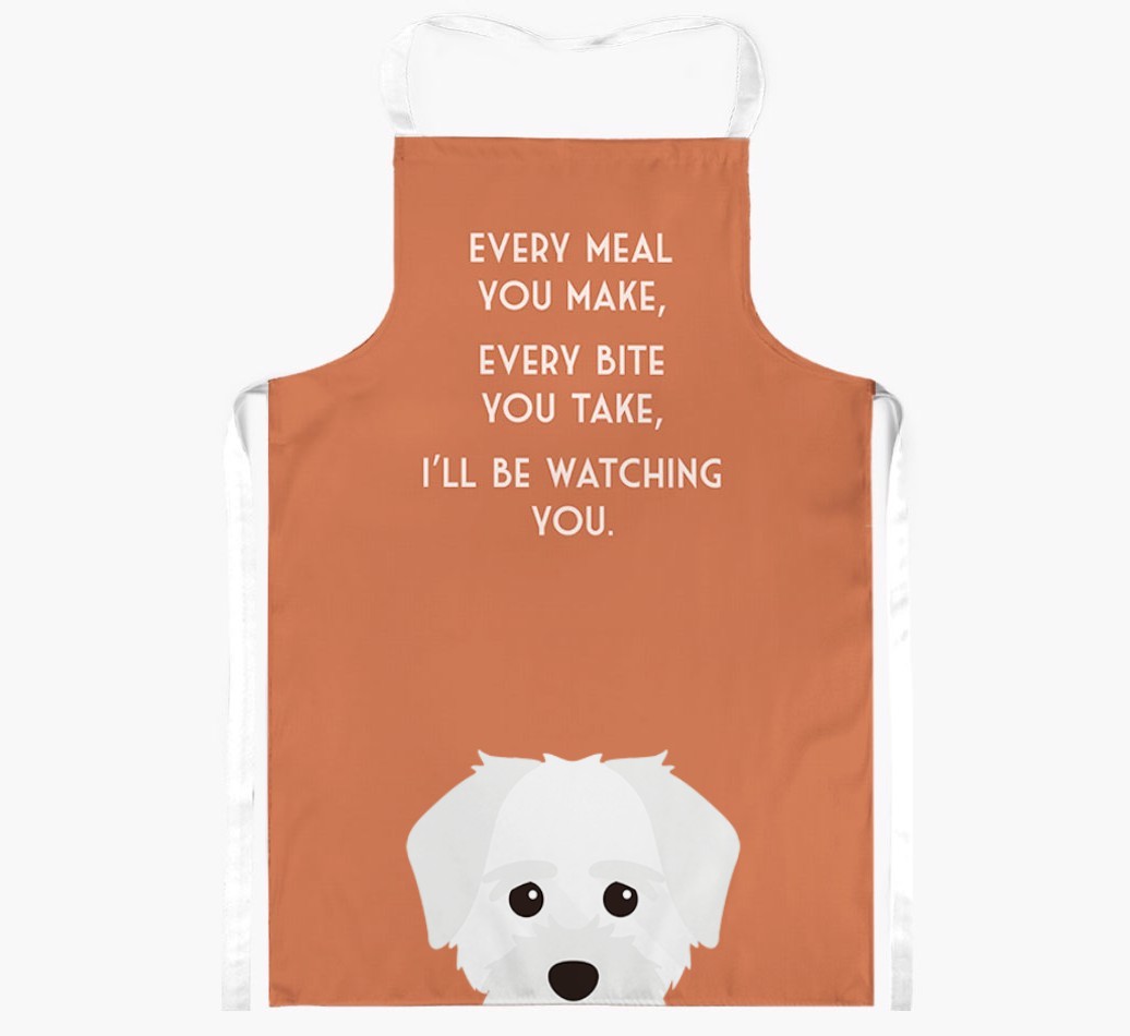 I'll Be Watching You: Personalised {breedFullName} Apron