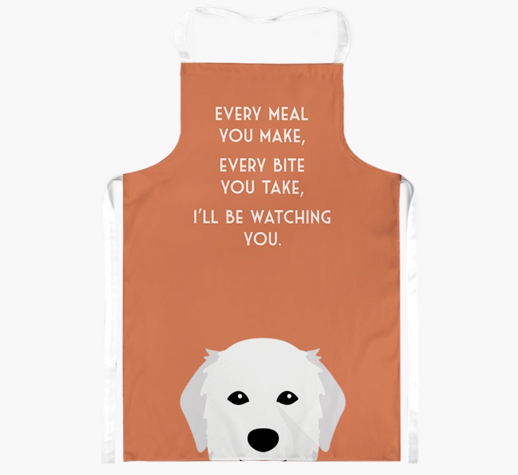I'll Be Watching You: Personalised {breedFullName} Apron