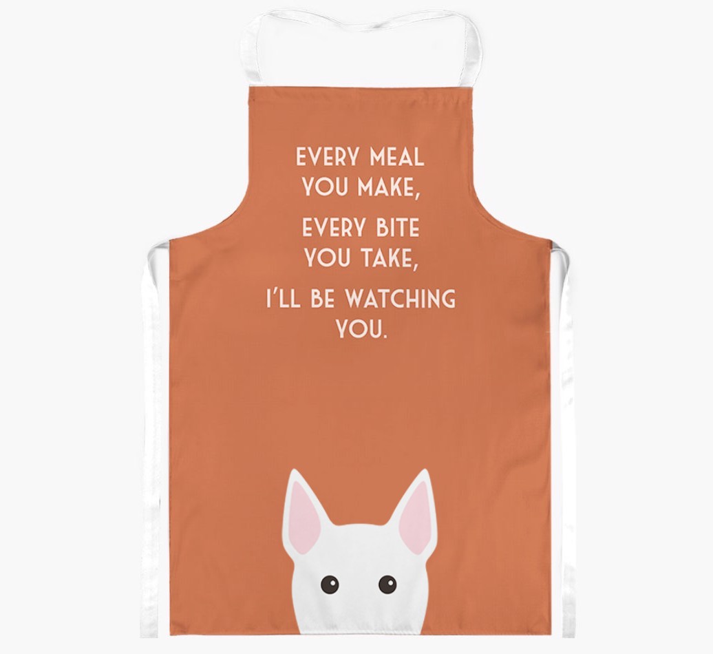 I'll Be Watching You: Personalized {breedFullName} Apron